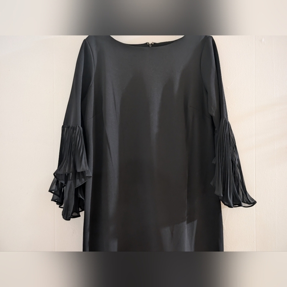 Shelby & Palmer Black Sheath Dress with Bell Sleeves - Picture 5 of 8